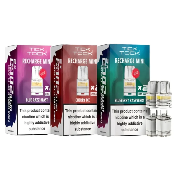 Tick Tock Mini 2000 Prefilled Refill Pods | Only ?4.49 | Any 3 for ?12