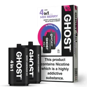 Vapes Bar Ghost 4 in 1 Refill Pods | Only ?5.99 | Any 3 for ?17
