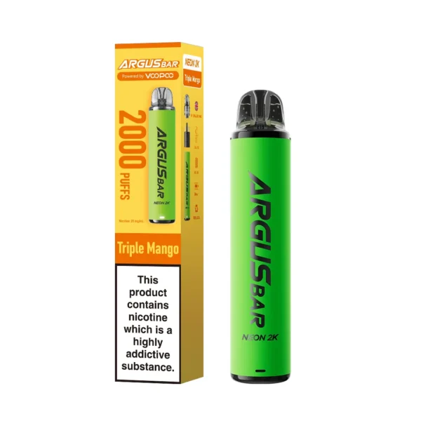 VooPoo Argus Bar Neon 2K Puffs Prefilled Pod Kit | Only ?5.99 | Any 3 for ?15 - Image 11